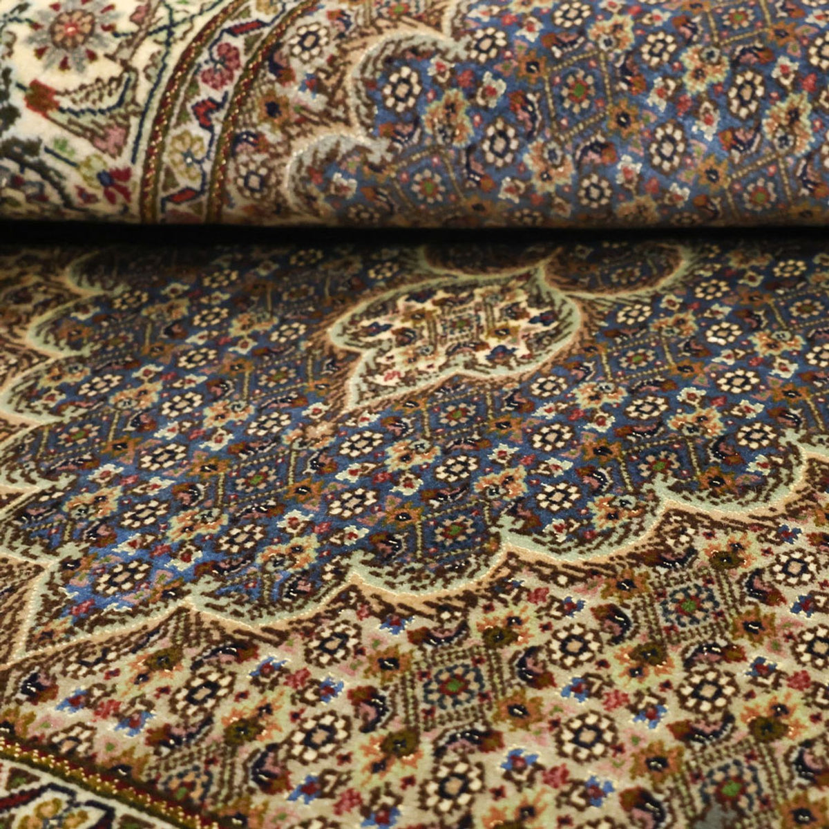 Perzisch tapijt - Tabriz - Royal - 158 x 96 cm - olijfgroen