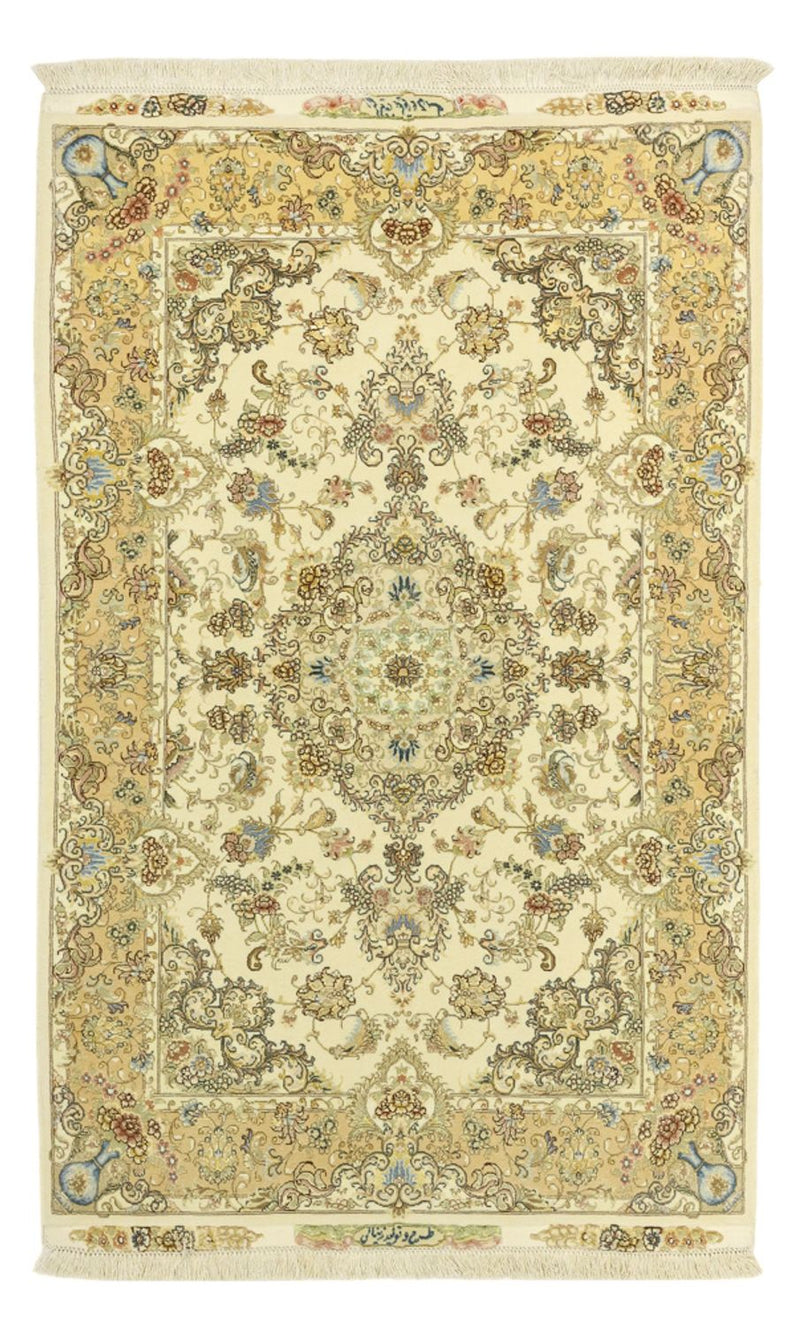 Perzisch tapijt - Tabriz - 161 x 100 cm - beige