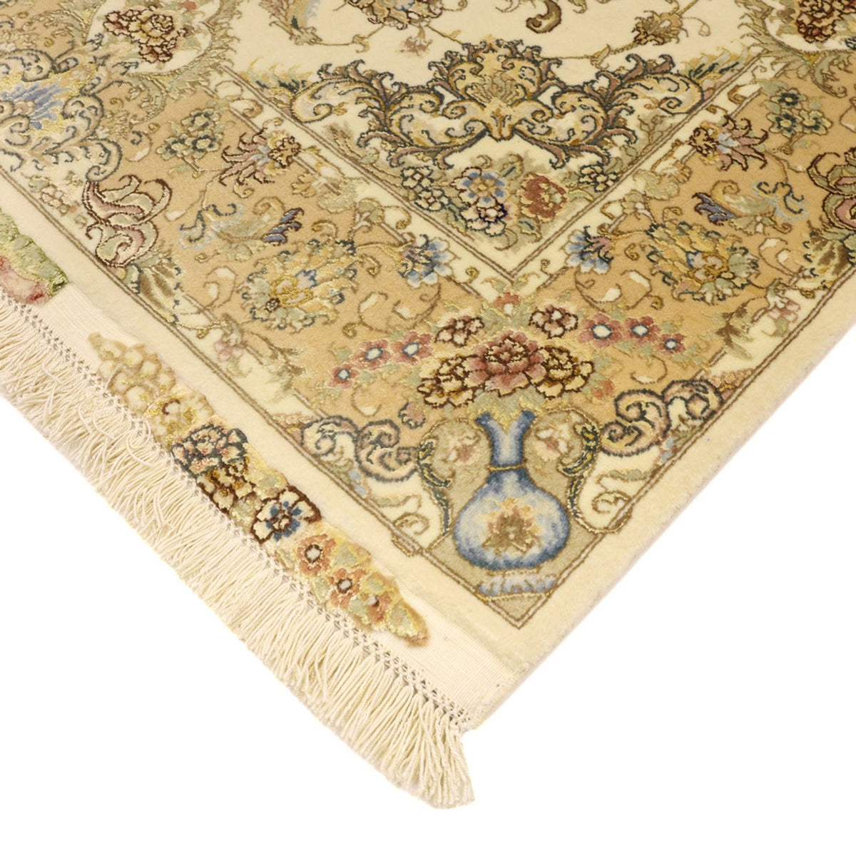 Perzisch tapijt - Tabriz - 161 x 100 cm - beige