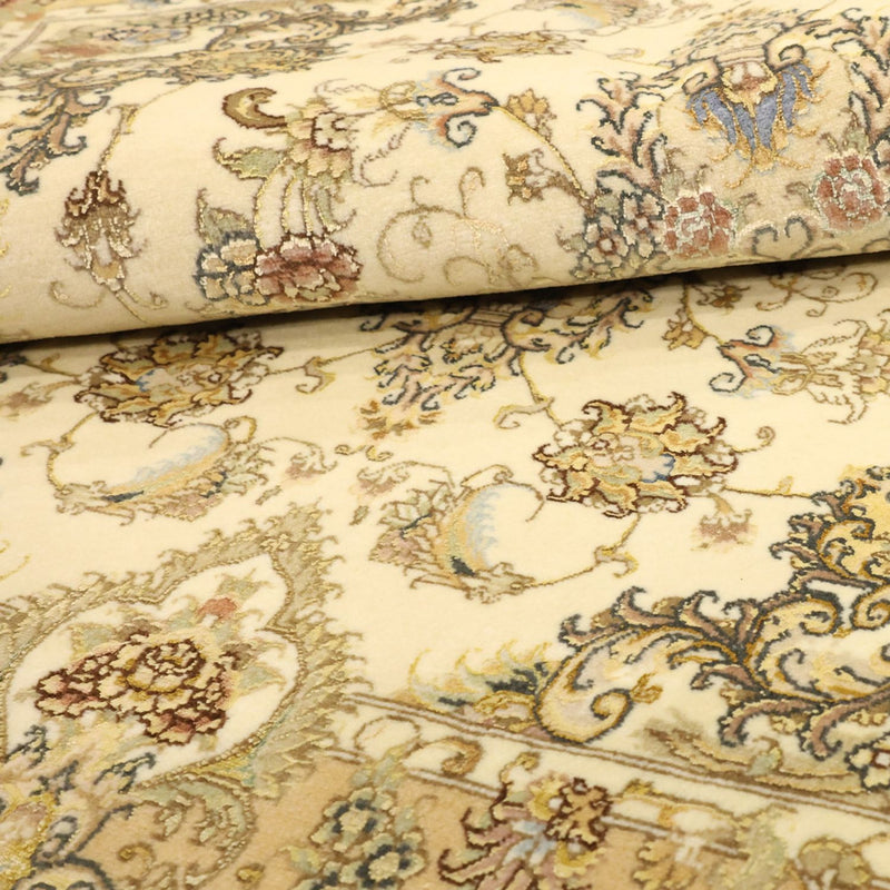 Perzisch tapijt - Tabriz - 161 x 100 cm - beige