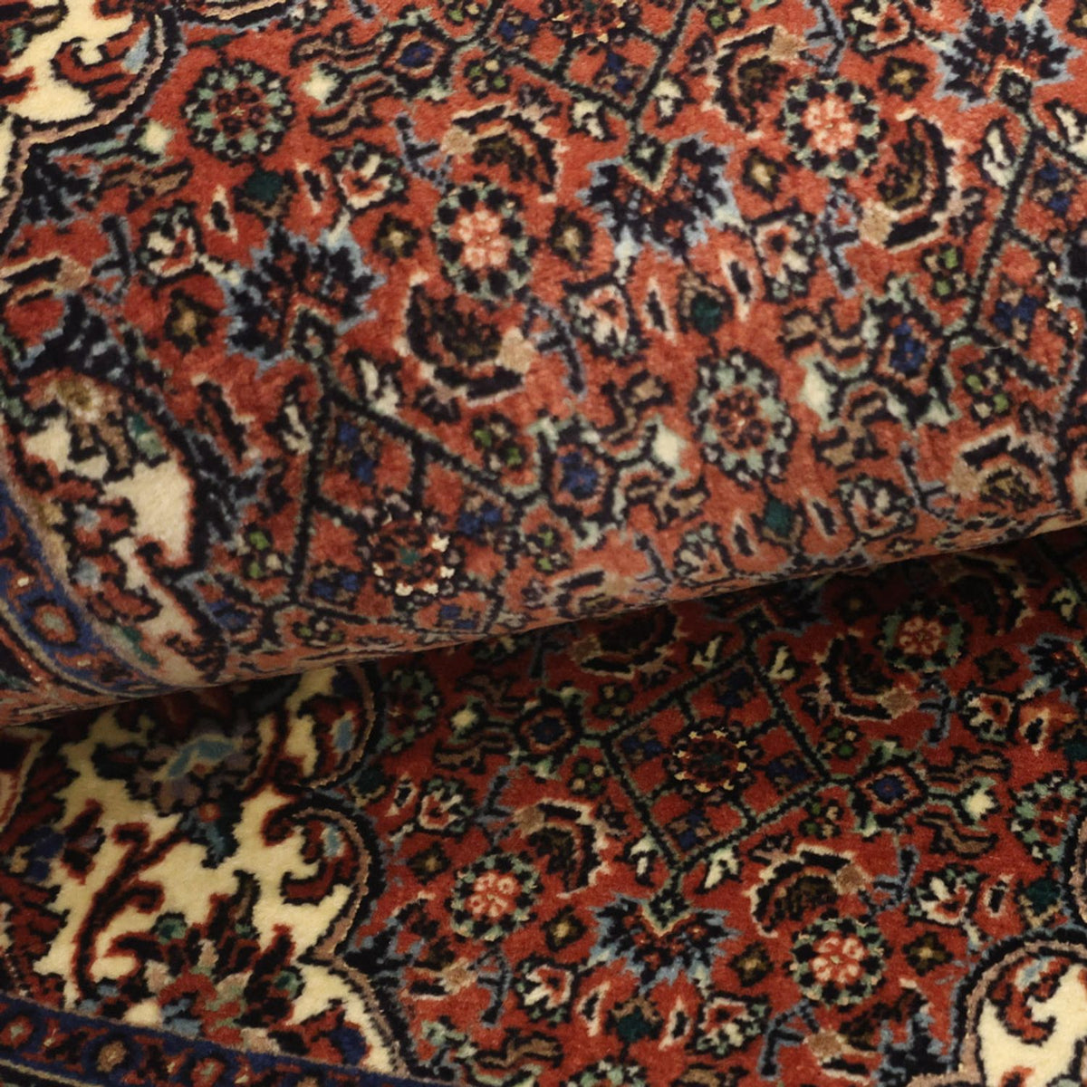 Perzisch tapijt - Bijar - 141 x 69 cm - donkerrood