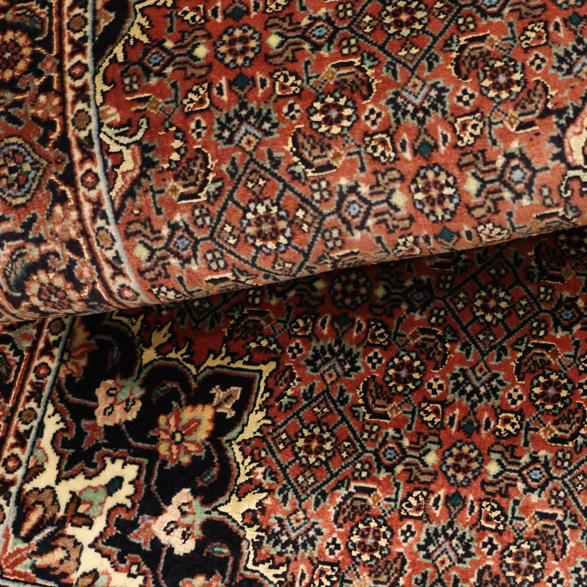 Perzisch tapijt - Bijar - 131 x 72 cm - donkerrood