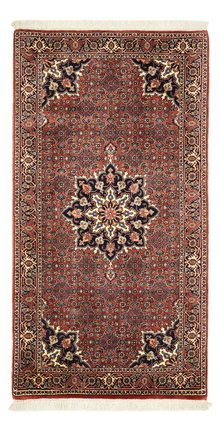Perzisch tapijt - Bijar - 135 x 73 cm - donkerrood