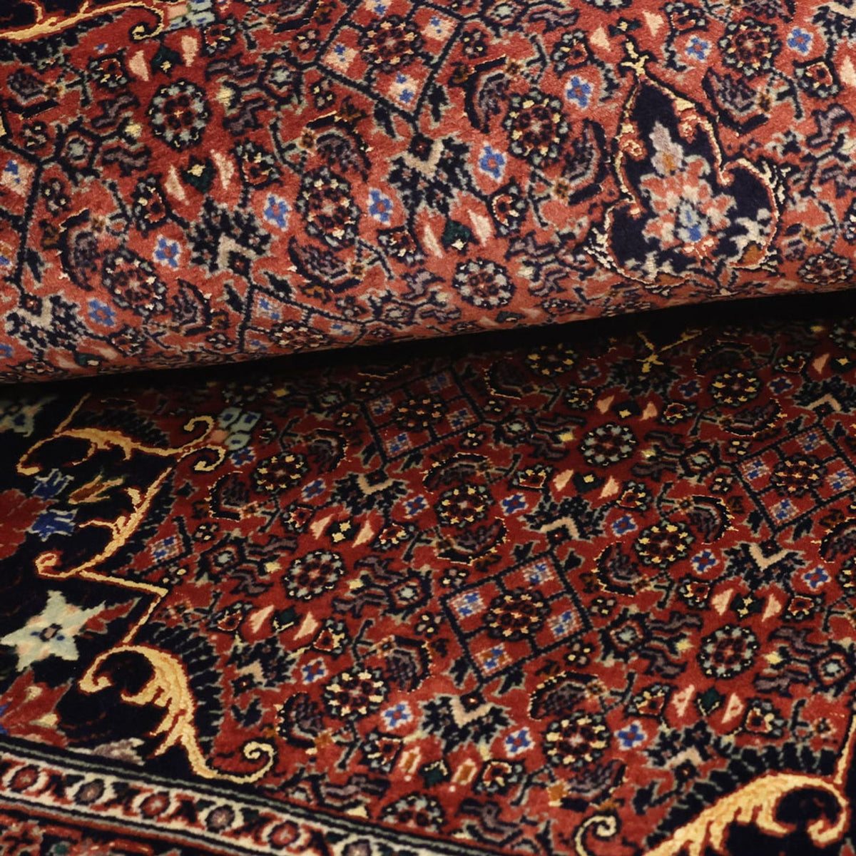 Perzisch tapijt - Bijar - 147 x 90 cm - donkerrood