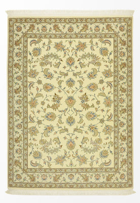 Perzisch tapijt - Tabriz - Royal - 151 x 108 cm - beige