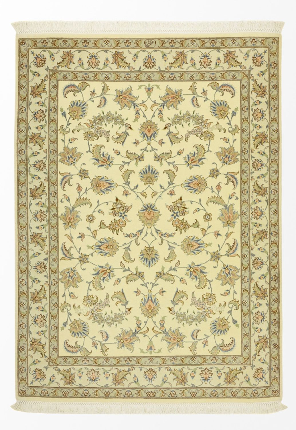 Perzisch tapijt - Tabriz - Royal - 151 x 108 cm - beige