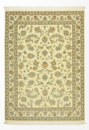 Perzisch tapijt - Tabriz - Royal - 151 x 108 cm - beige