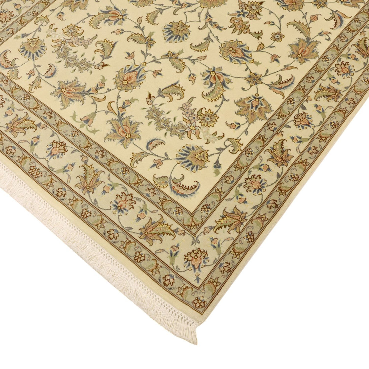 Perzisch tapijt - Tabriz - Royal - 151 x 108 cm - beige