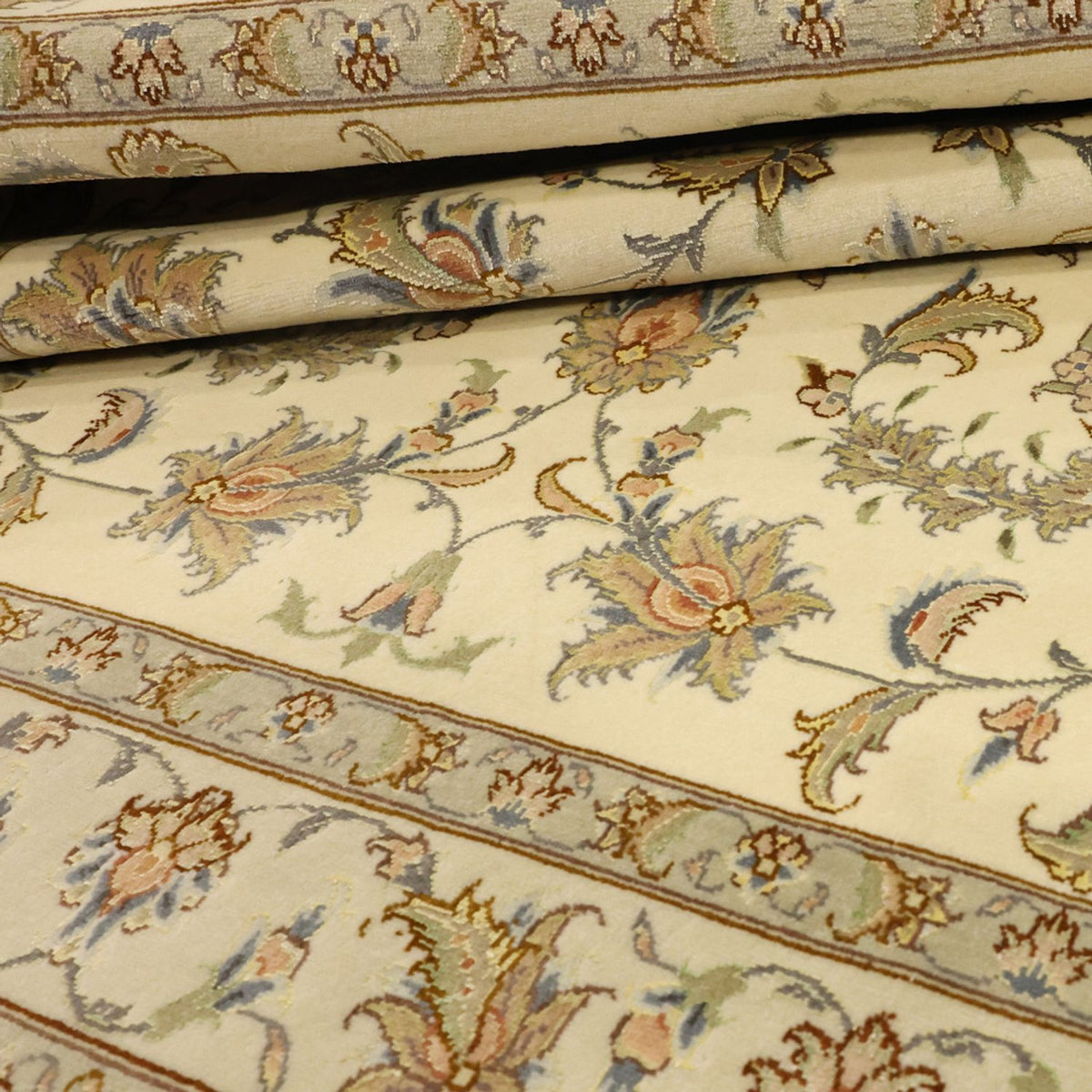 Perzisch tapijt - Tabriz - Royal - 151 x 108 cm - beige