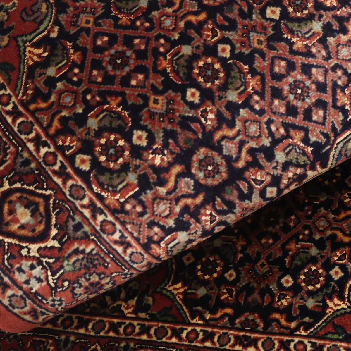 Perzisch tapijt - Bijar - 136 x 69 cm - donker beige