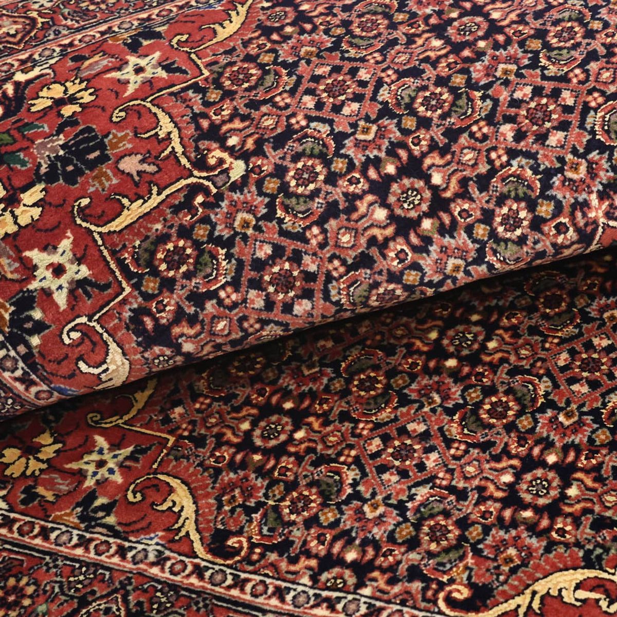 Perzisch tapijt - Bijar - Koninklijke - 147 x 91 cm - donkerrood