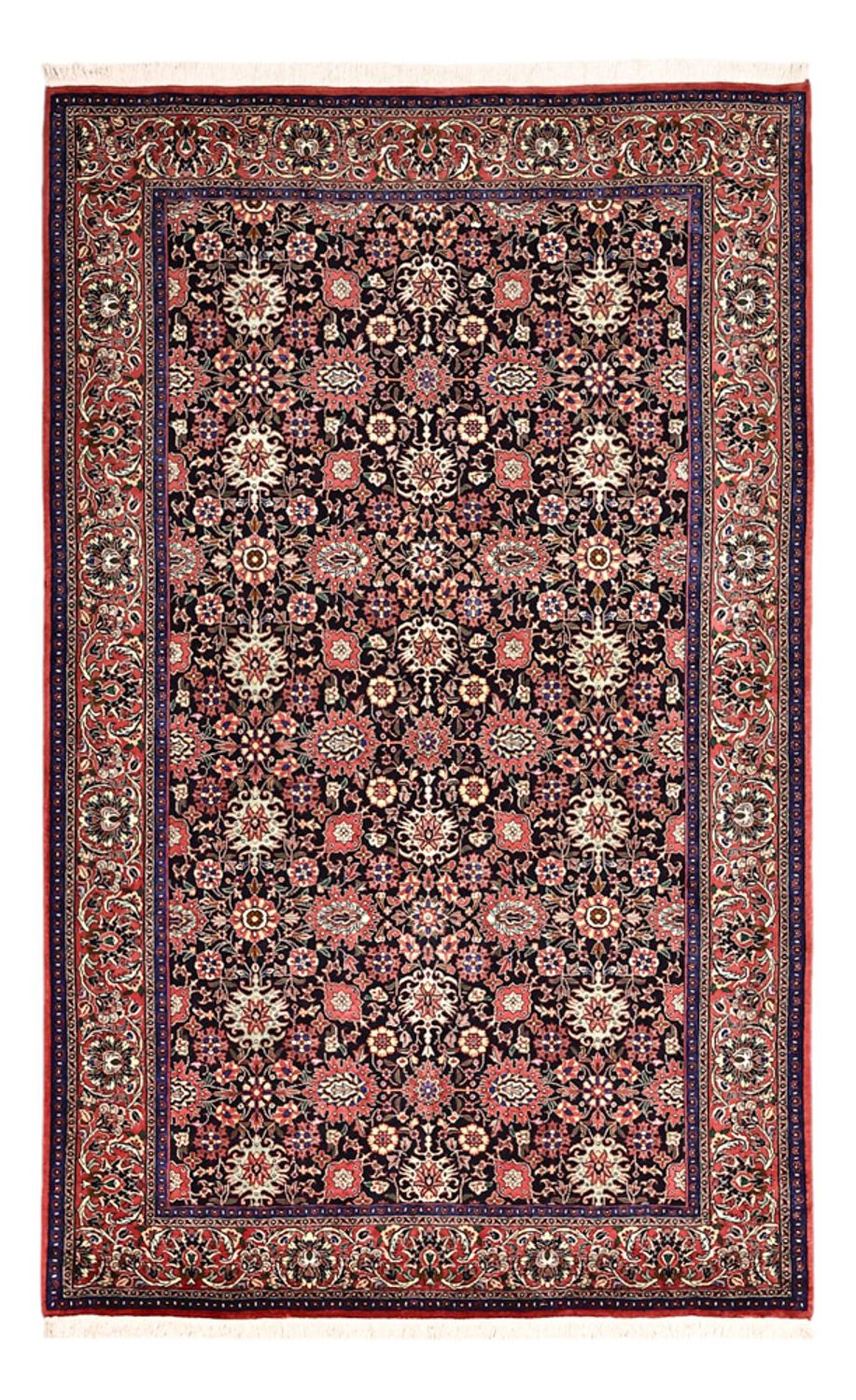 Perzisch tapijt - Bijar - Koninklijke - 208 x 132 cm - donkerblauw