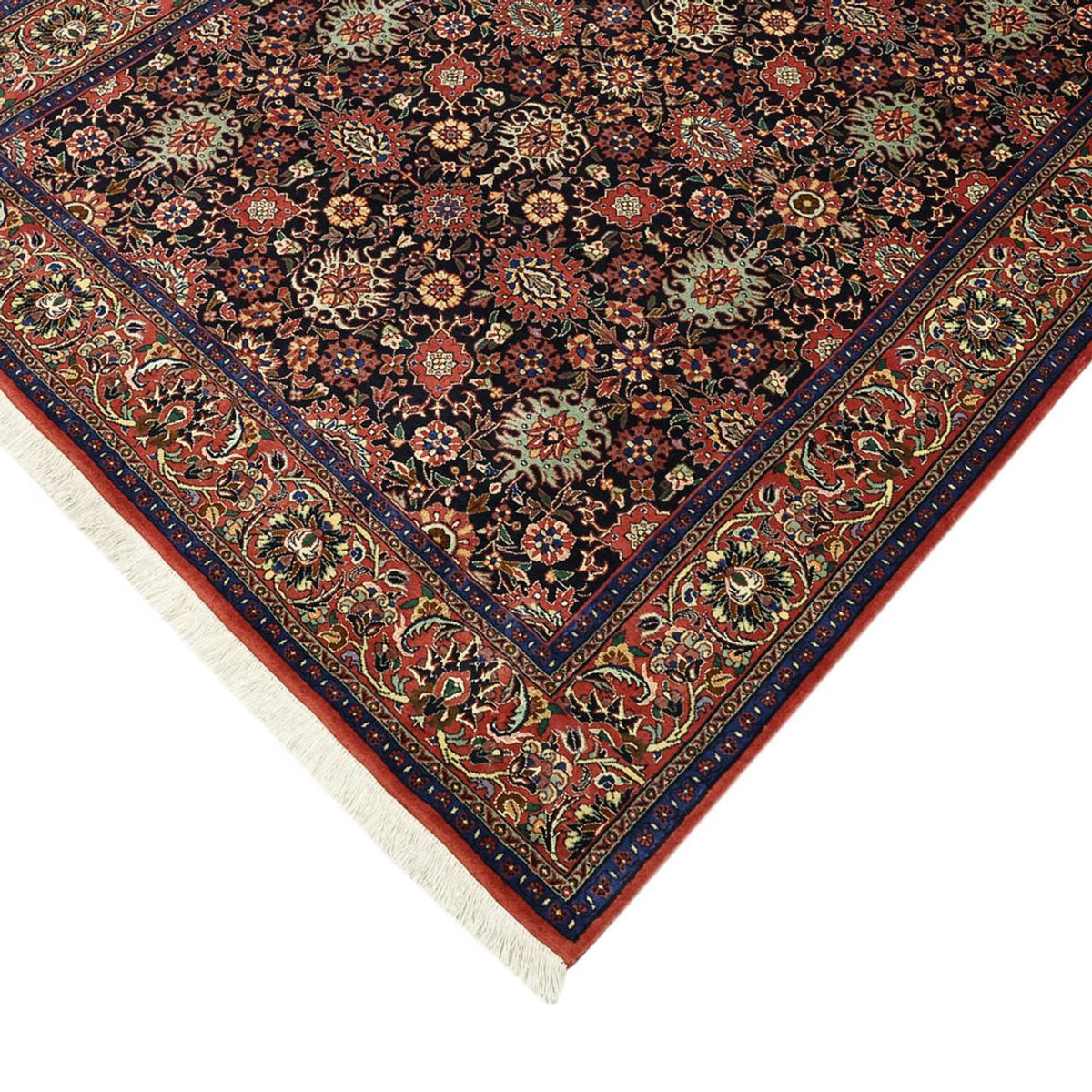 Perzisch tapijt - Bijar - Koninklijke - 208 x 132 cm - donkerblauw