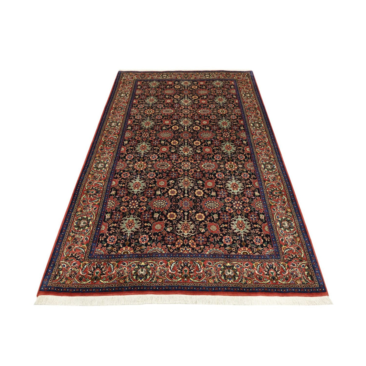 Perzisch tapijt - Bijar - Koninklijke - 208 x 132 cm - donkerblauw