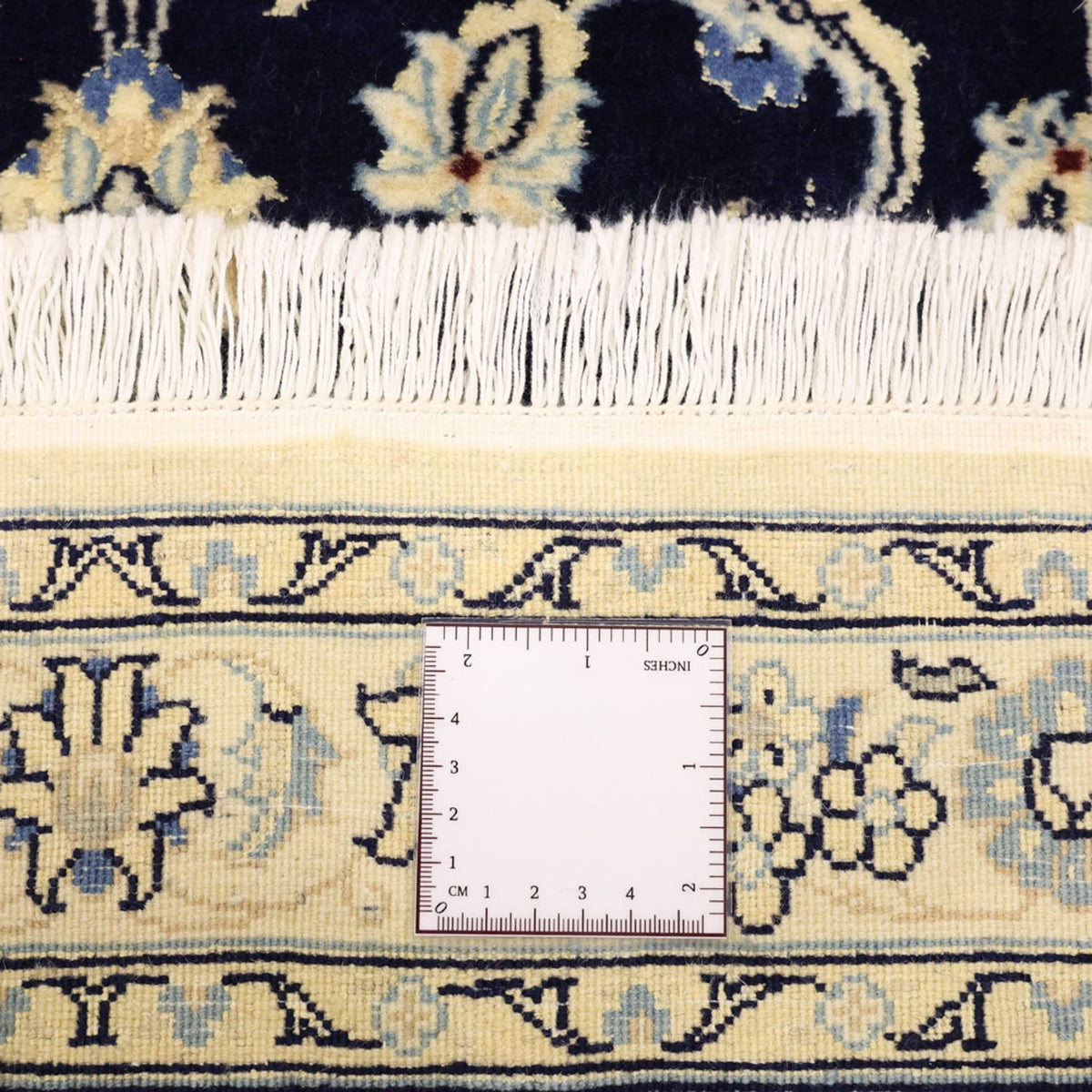 Perzisch tapijt - Nain - Koninklijk - 114 x 77 cm - donkerblauw