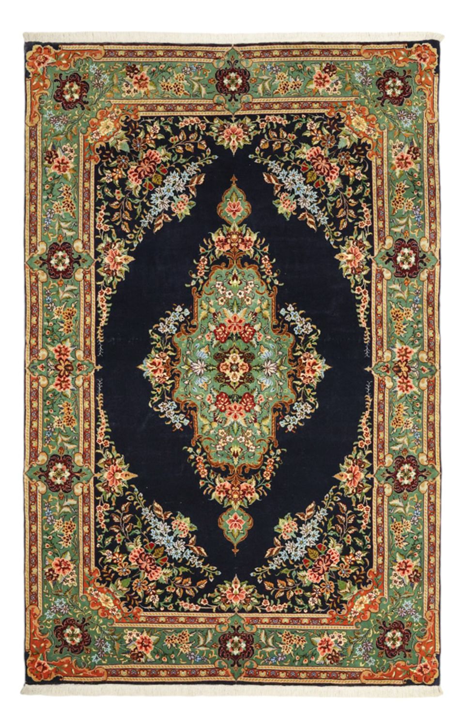 Perzisch tapijt - Klassiek - 161 x 102 cm - donkerblauw