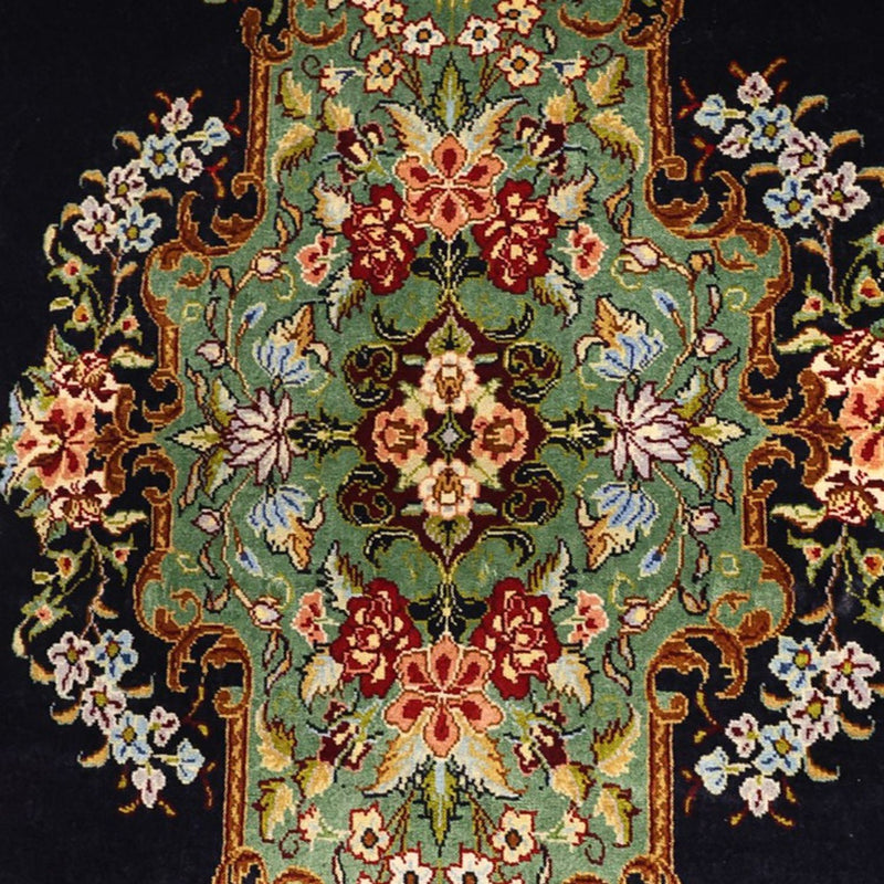 Perzisch tapijt - Klassiek - 161 x 102 cm - donkerblauw