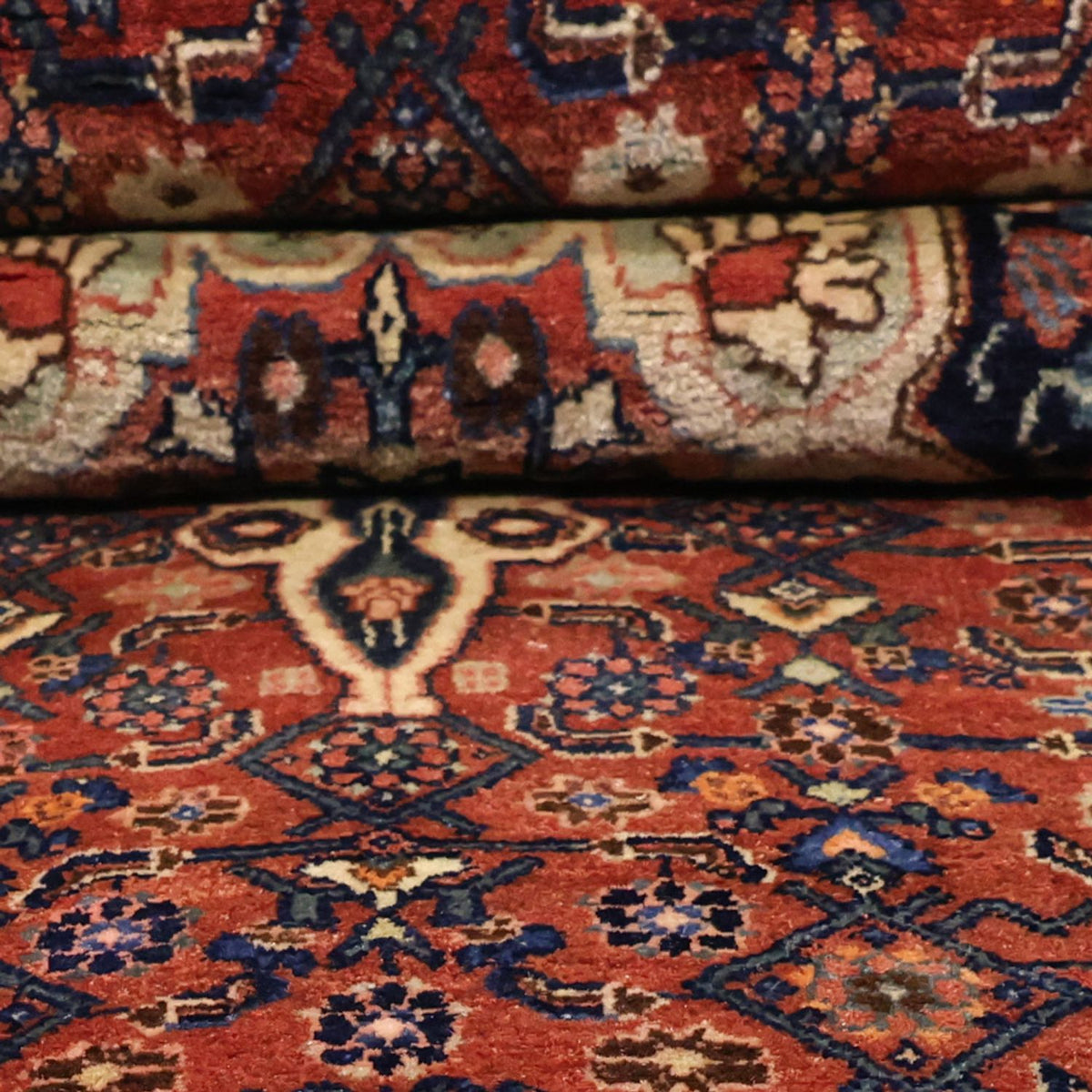 Perzisch tapijt - Bijar - Koninklijke - 276 x 168 cm - donkerrood