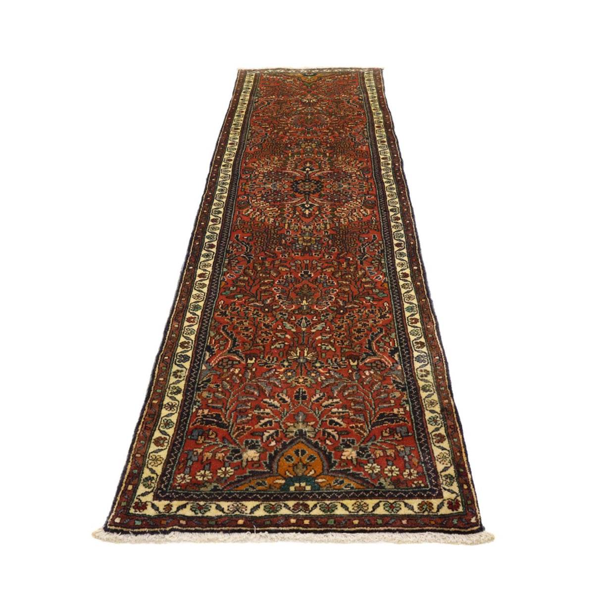 Loper Perzisch Tapijt - Nomadisch - 313 x 83 cm - donkerrood