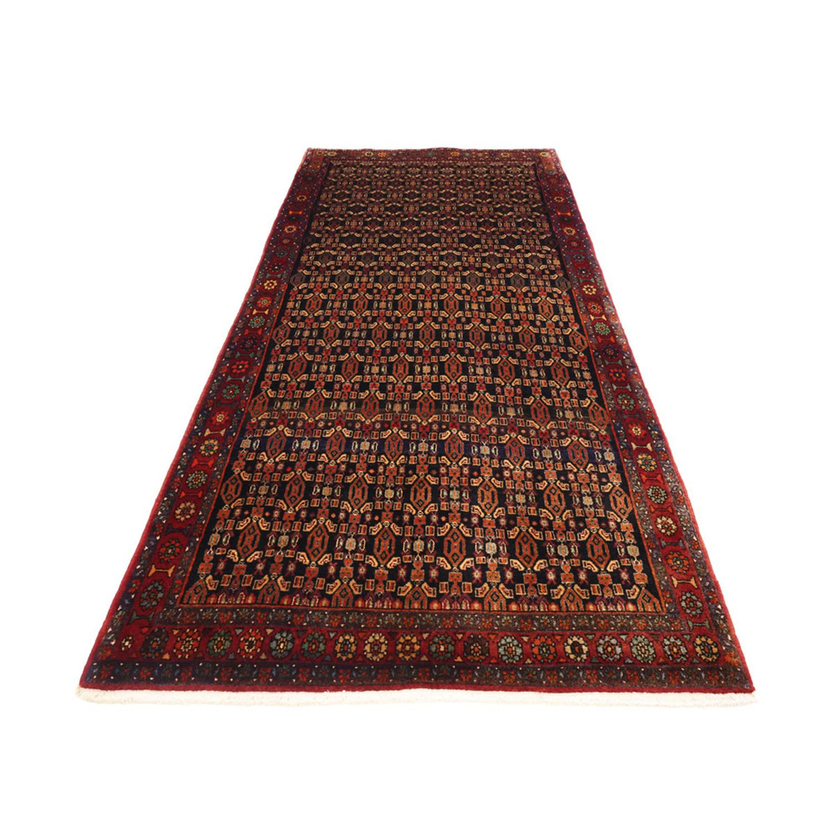 Loper Perzisch Tapijt - Nomadisch - 294 x 129 cm - donkerrood