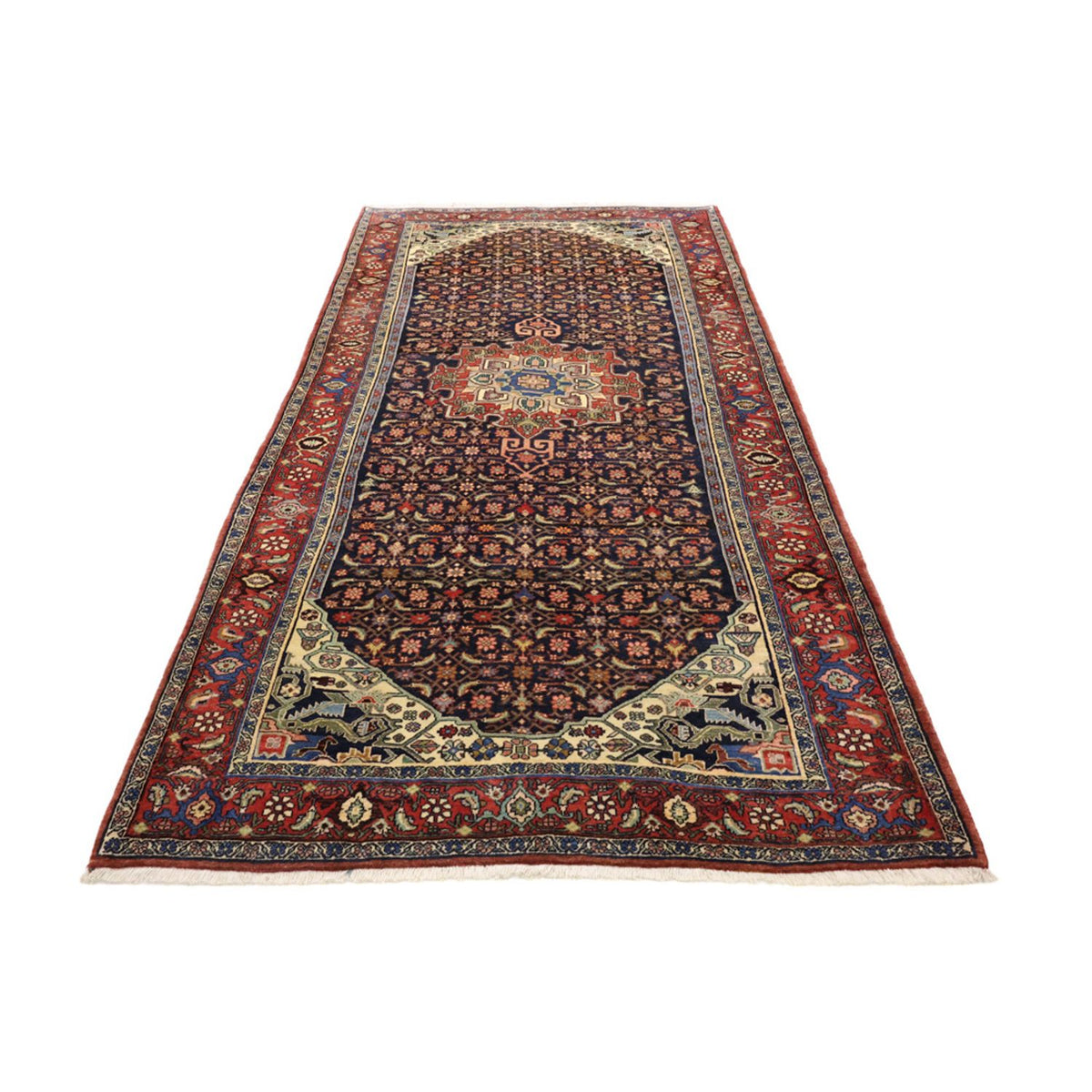 Loper Perzisch tapijt - Bijar - 276 x 146 cm - donkerrood