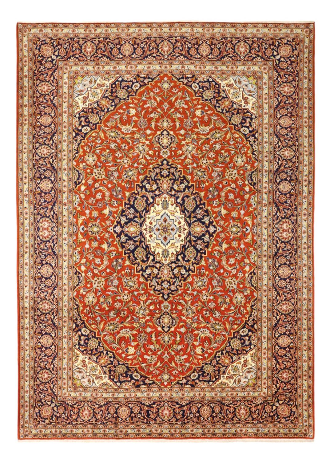 Perzisch tapijt - Keshan - 332 x 239 cm - licht rood