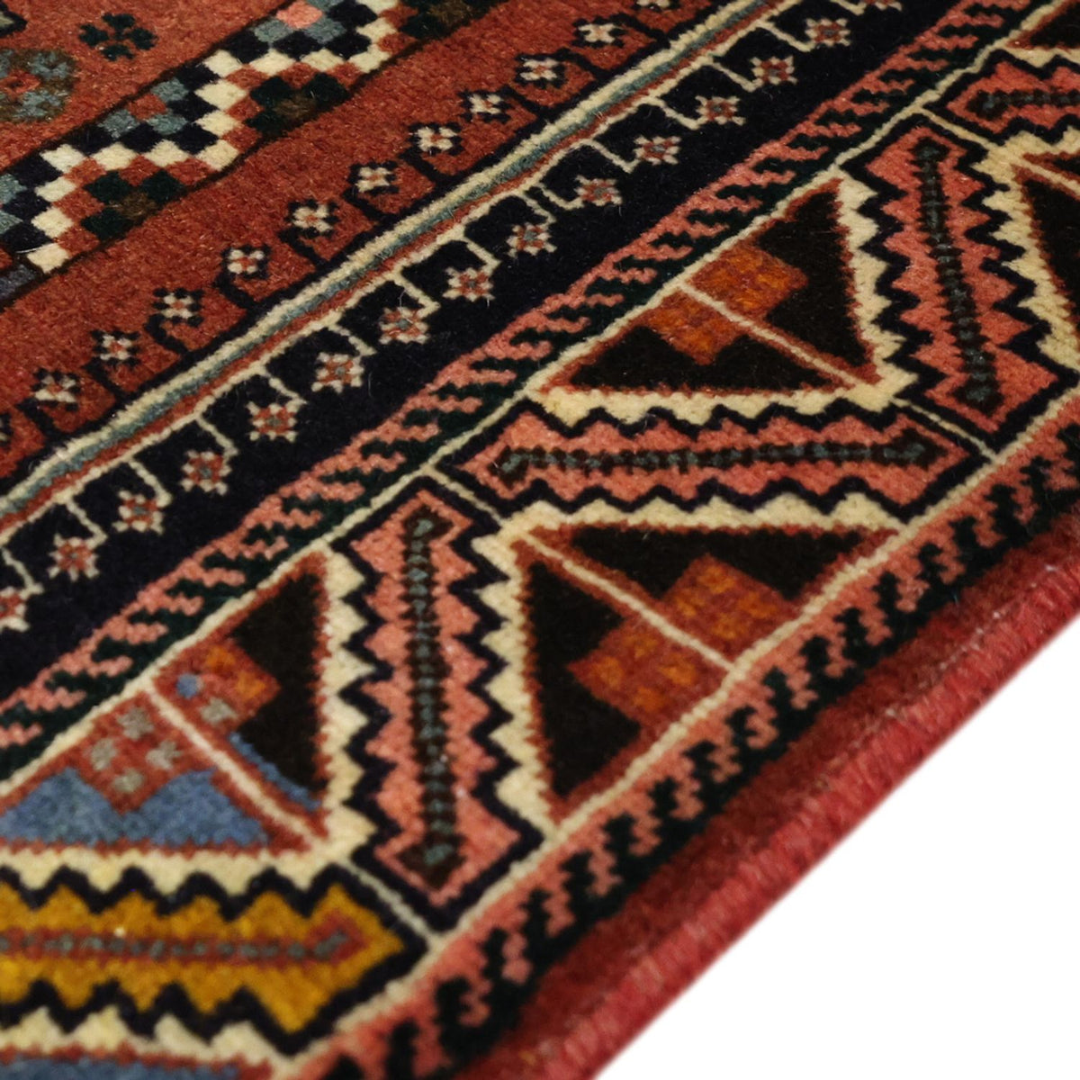 Gabbeh Tapijt - Kashkuli Perzisch - 150 x 105 cm - donkerrood