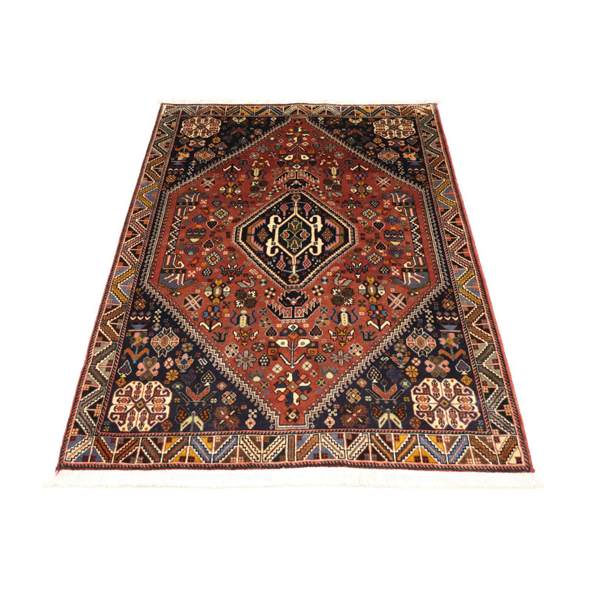 Gabbeh Tapijt - Kashkuli Perzisch - 150 x 105 cm - donkerrood