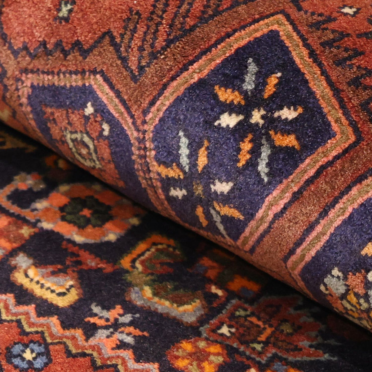 Perzisch Tapijt - Nomadisch - 158 x 99 cm - donkerrood