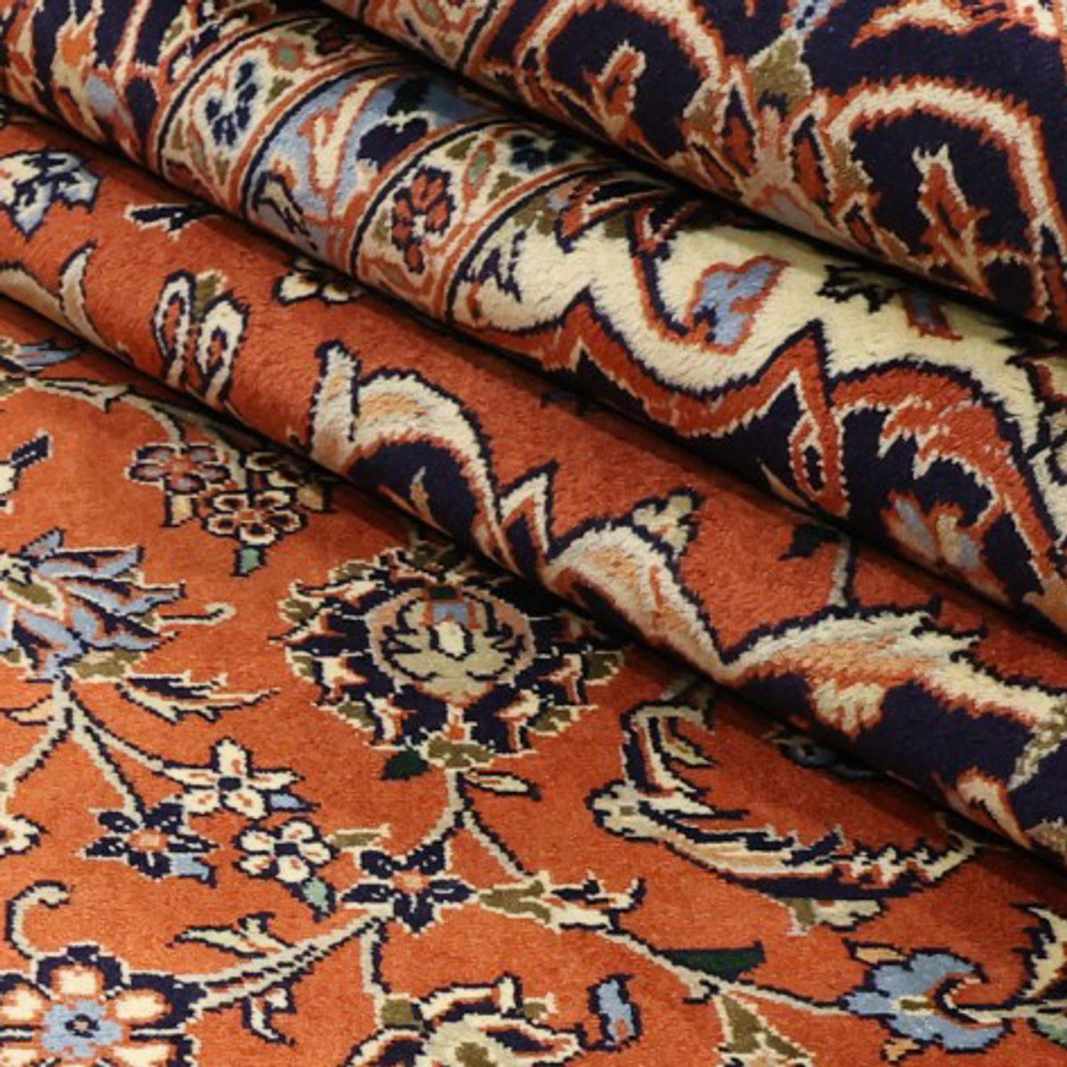 Perzisch tapijt - Keshan - 343 x 247 cm - licht rood