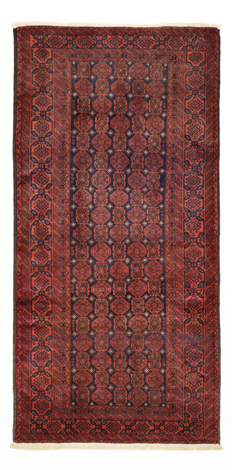 Loper Baluch tapijt - 215 x 112 cm - donkerrood