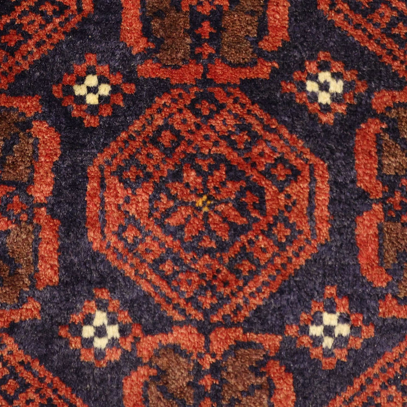 Loper Baluch tapijt - 215 x 112 cm - donkerrood