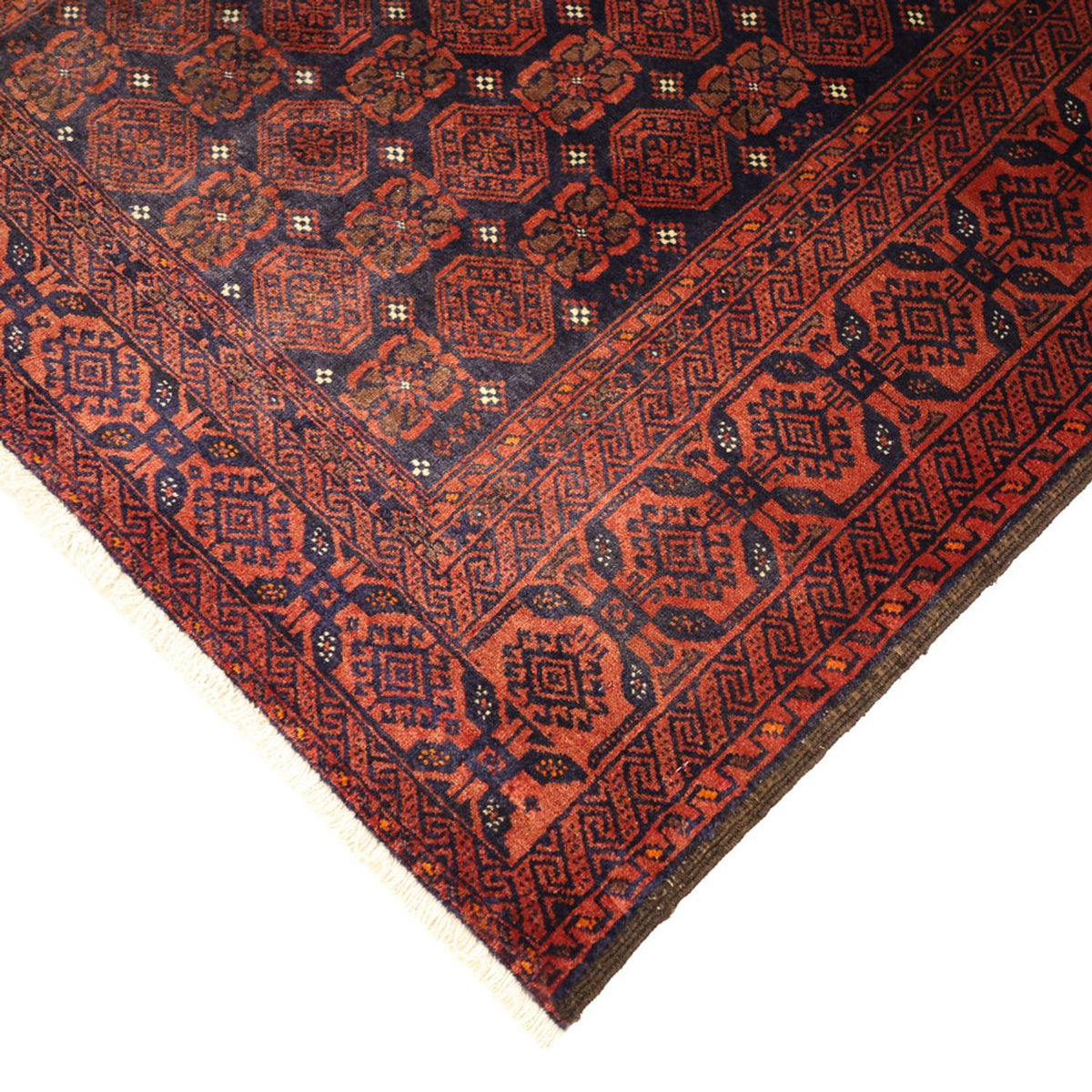 Loper Baluch tapijt - 215 x 112 cm - donkerrood