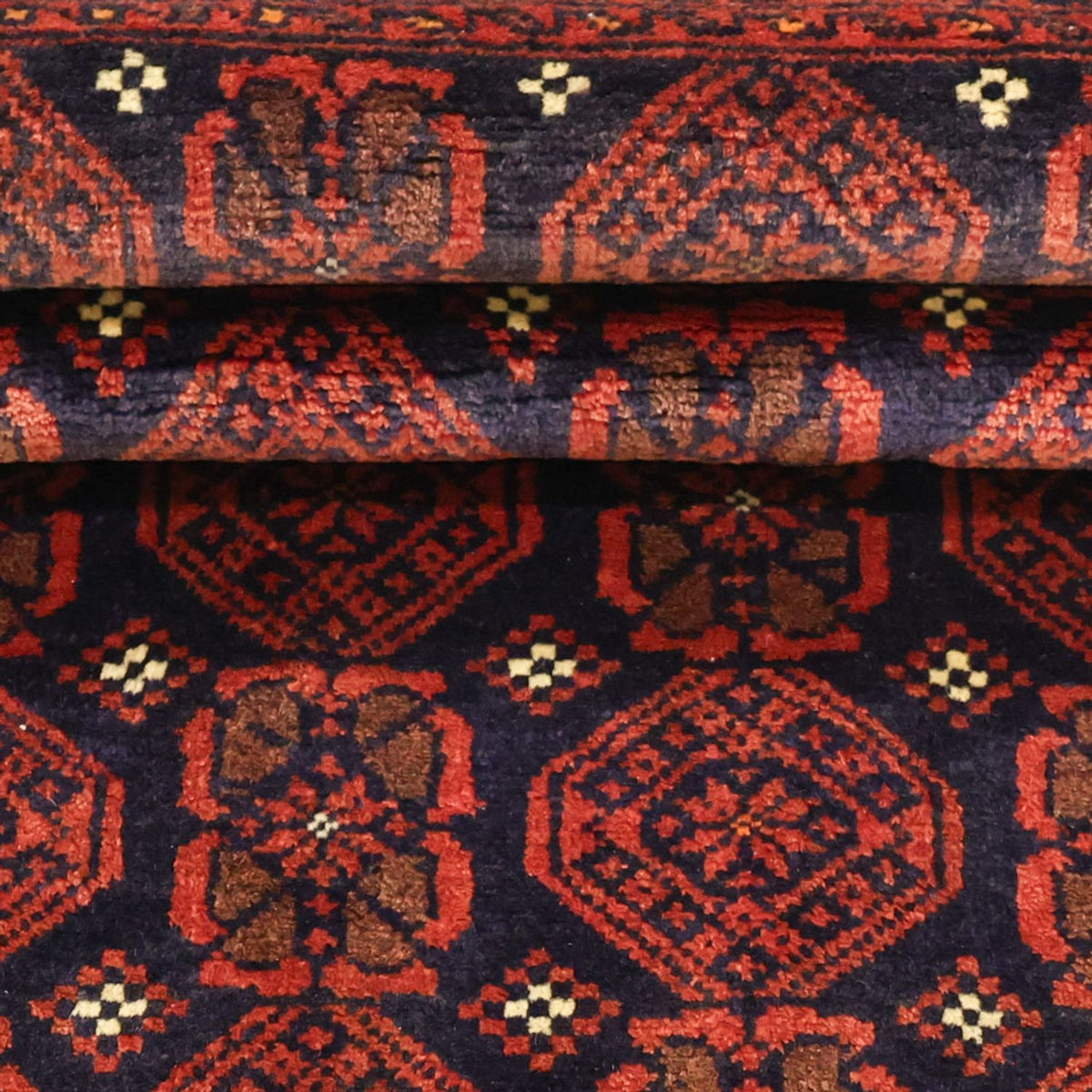 Loper Baluch tapijt - 215 x 112 cm - donkerrood