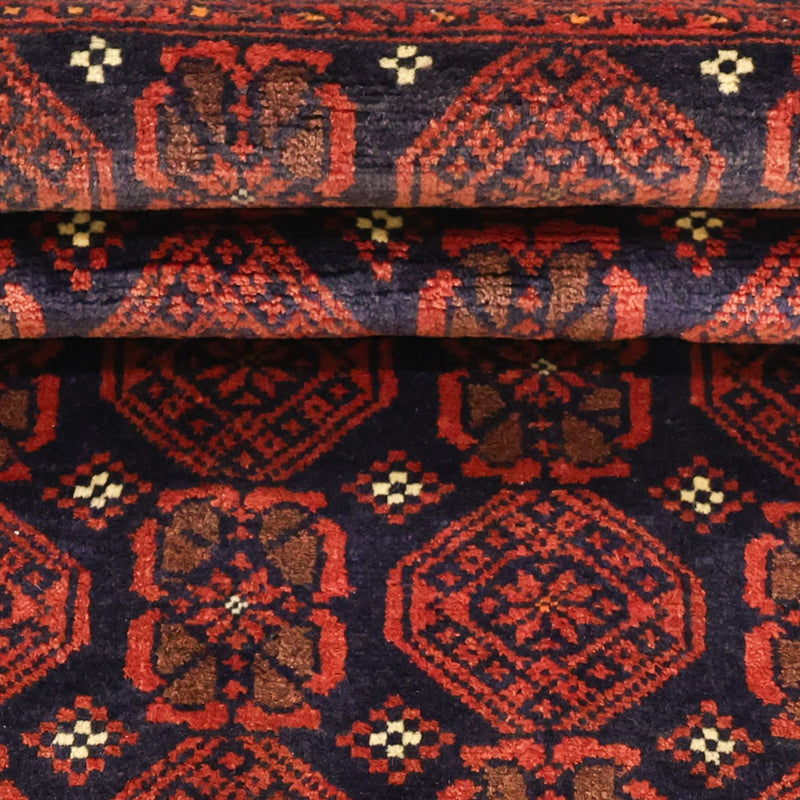 Loper Baluch tapijt - 215 x 112 cm - donkerrood