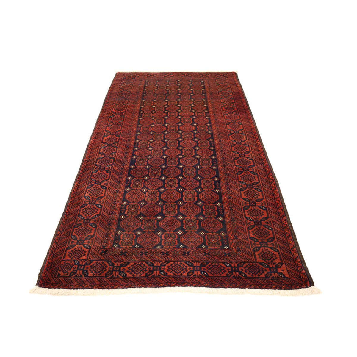 Loper Baluch tapijt - 215 x 112 cm - donkerrood