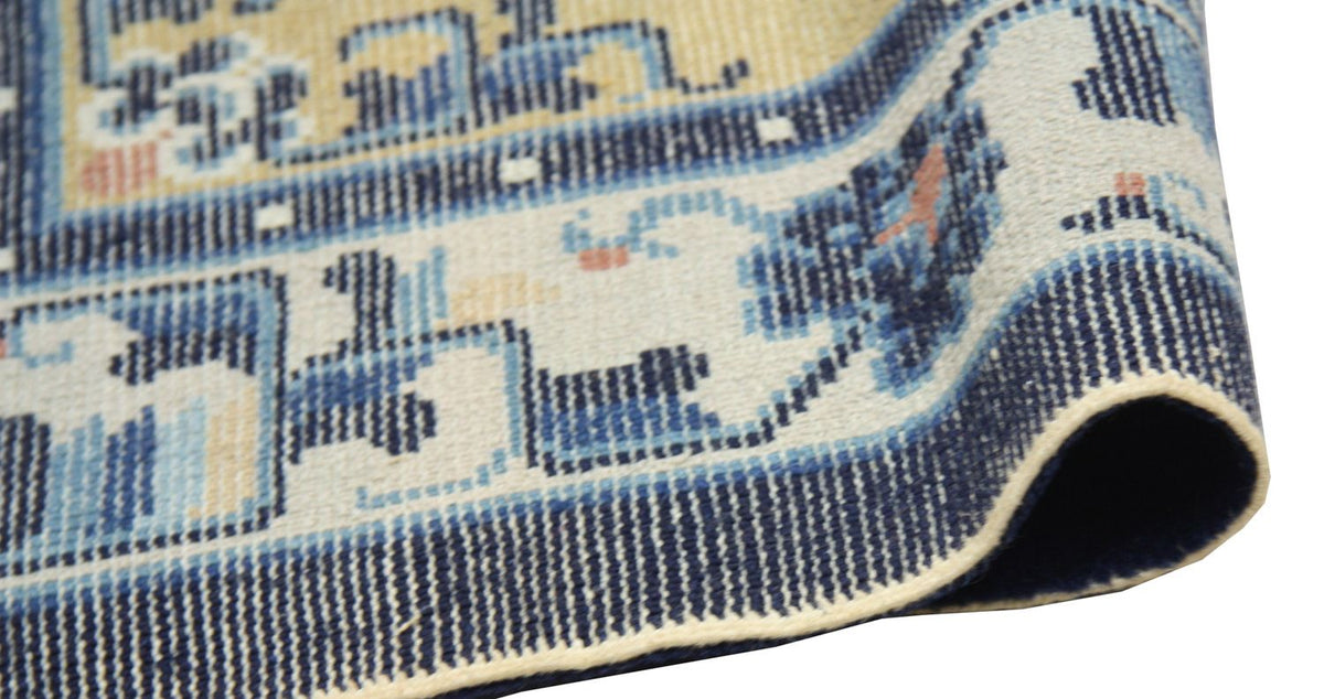 China Tapijt - 137 x 69 cm - blauw