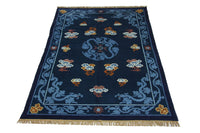 China Tapijt - 274 x 183 cm - blauw