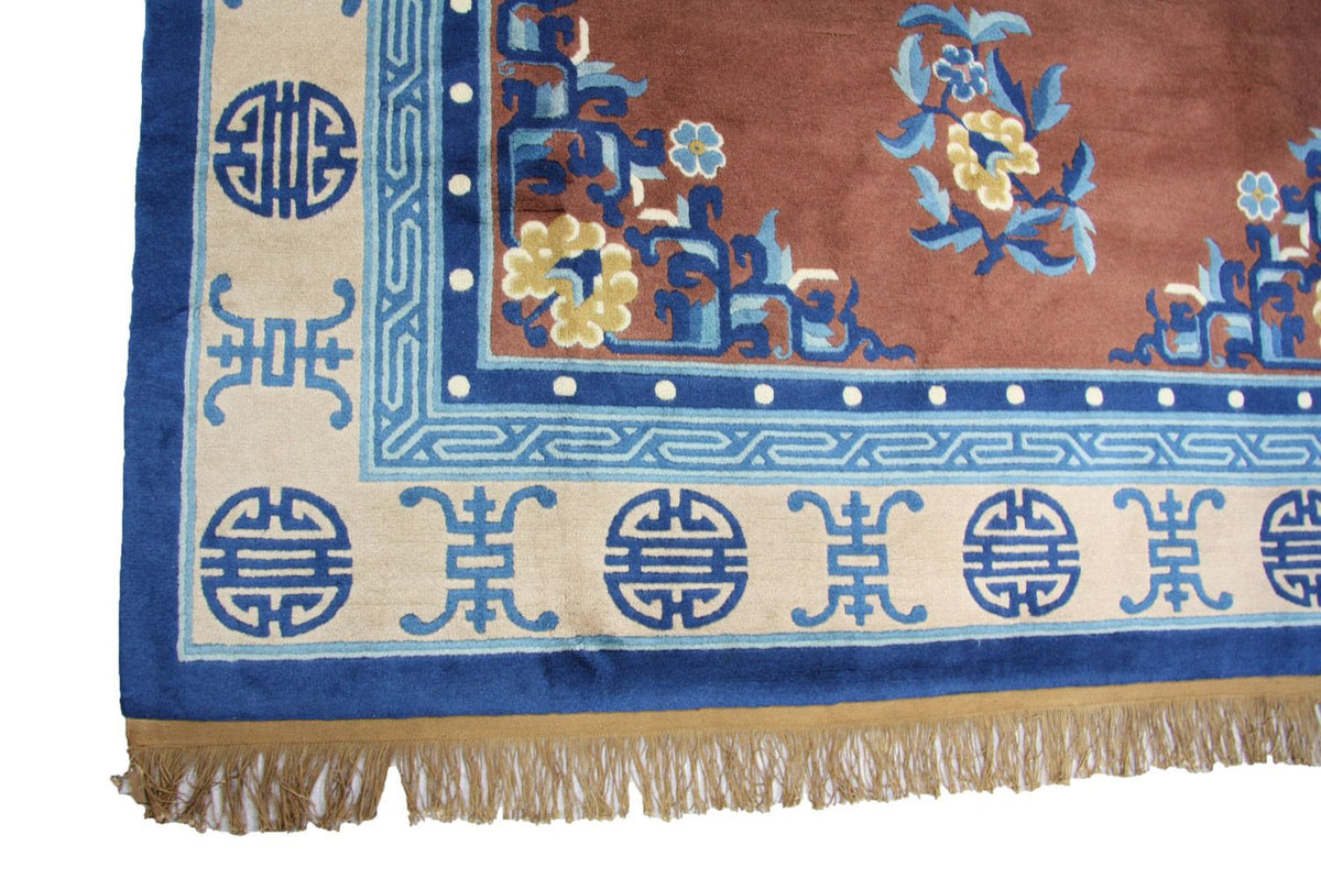 China Tapijt - 274 x 183 cm - bruin