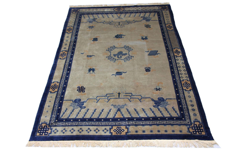 China Tapijt - 298 x 198 cm - blauw