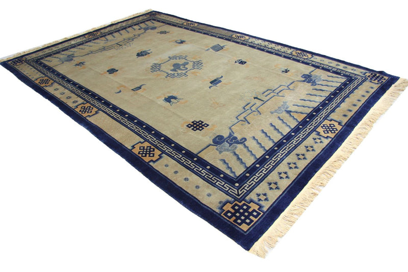 China Tapijt - 298 x 198 cm - blauw
