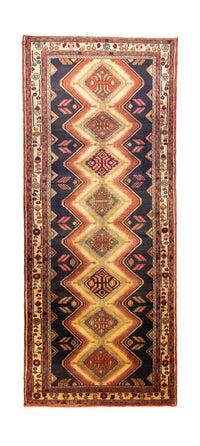 Loper Perzisch Tapijt - Nomadisch - 312 x 125 cm - blauw