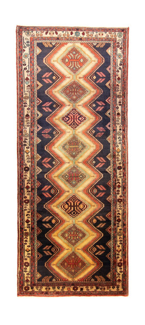 Loper Perzisch Tapijt - Nomadisch - 312 x 125 cm - blauw