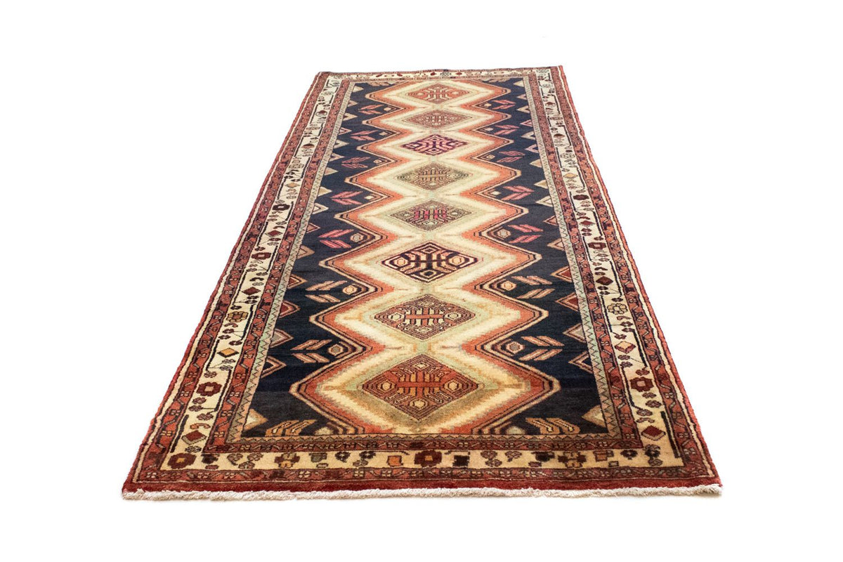 Loper Perzisch Tapijt - Nomadisch - 312 x 125 cm - blauw