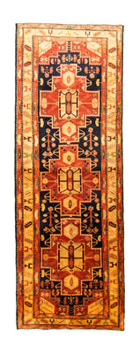 Loper Perzisch Tapijt - Nomadisch - 320 x 113 cm - oranje
