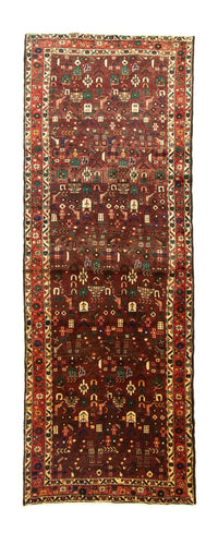 Loper Perzisch Tapijt - Nomadisch - 306 x 111 cm - bruin