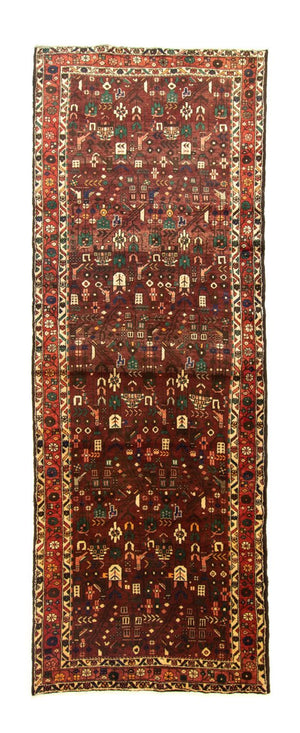 Loper Perzisch Tapijt - Nomadisch - 306 x 111 cm - bruin