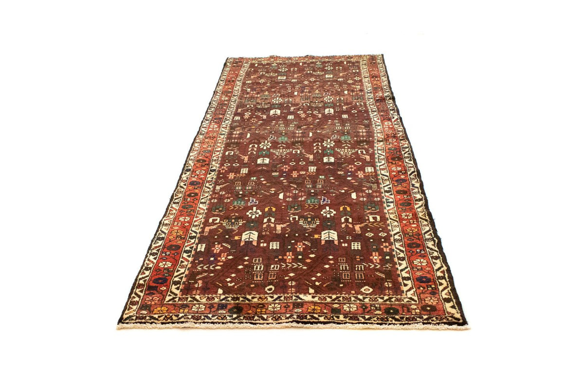Loper Perzisch Tapijt - Nomadisch - 306 x 111 cm - bruin