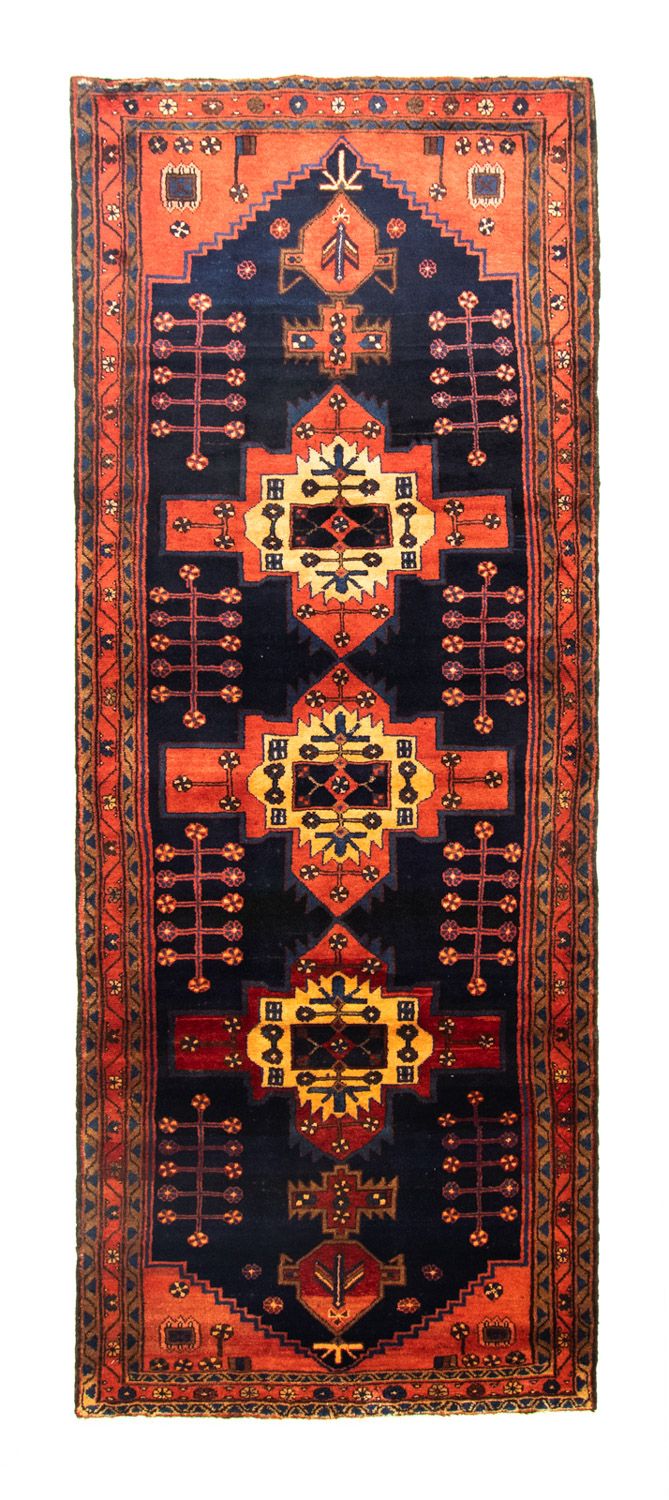 Loper Perzisch Tapijt - Nomadisch - 305 x 115 cm - blauw