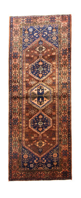 Loper Perzisch Tapijt - Nomadisch - 303 x 115 cm - blauw